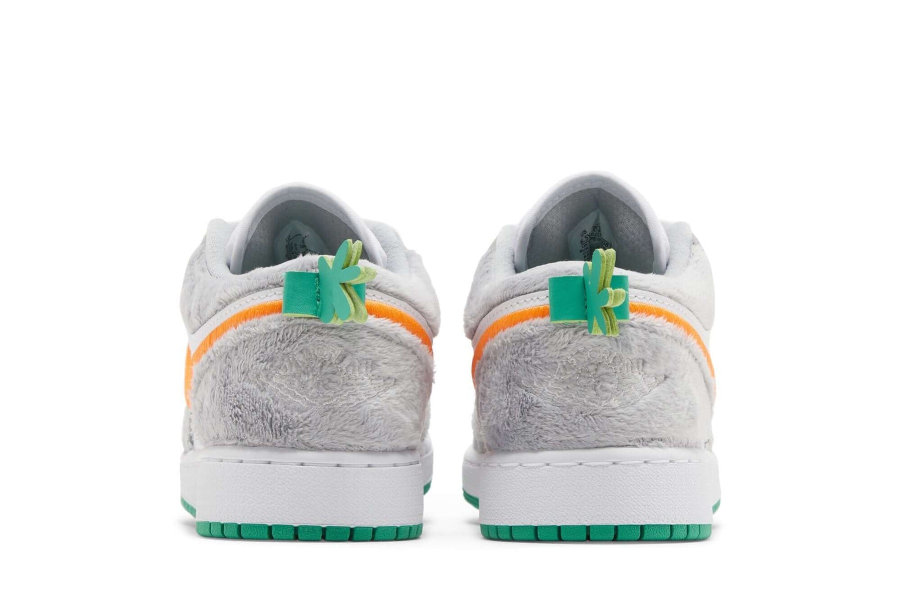 Tenis Air Jordan 1 Low GS Rabbit Cinza