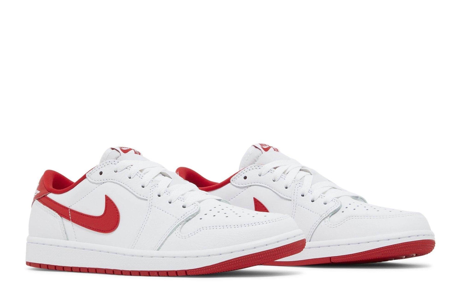Tênis Jordan 1 Retro Low OG University Red Branco