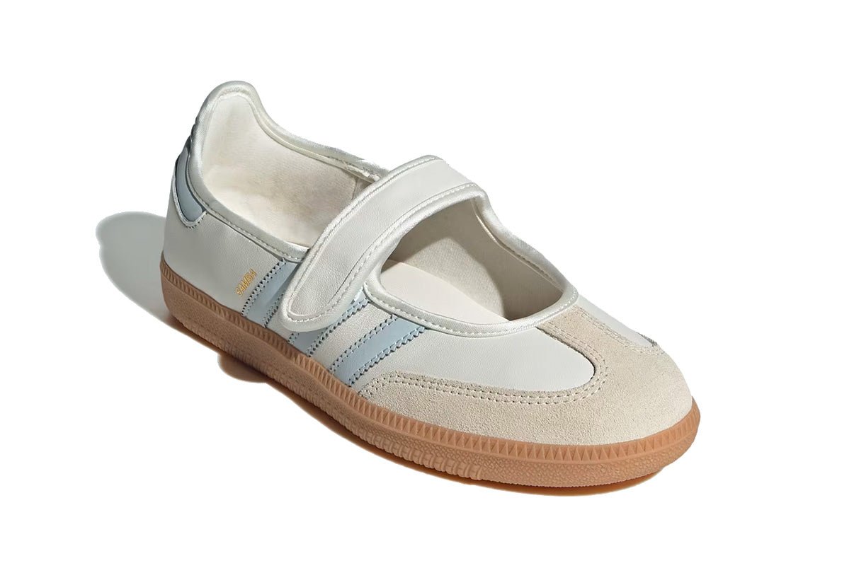 Adidas Samba Jane White Blue Gum Branco