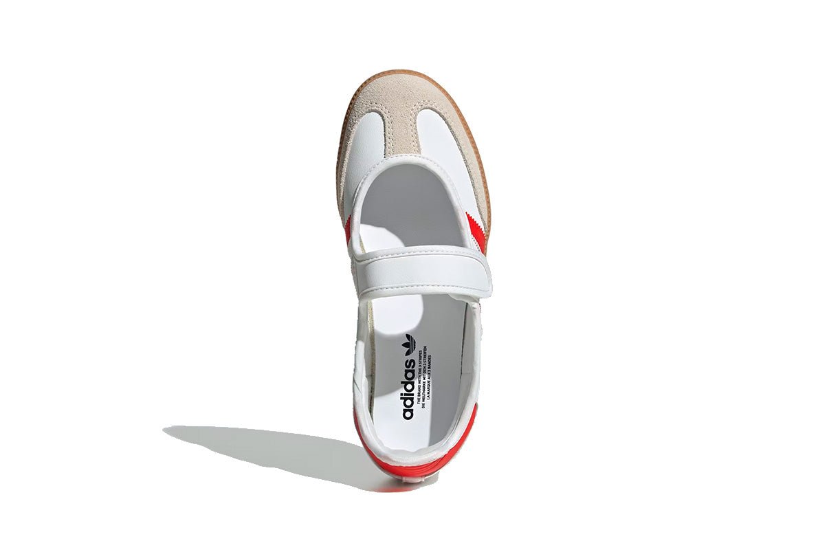 Adidas Samba Jane White Red Gum Branco
