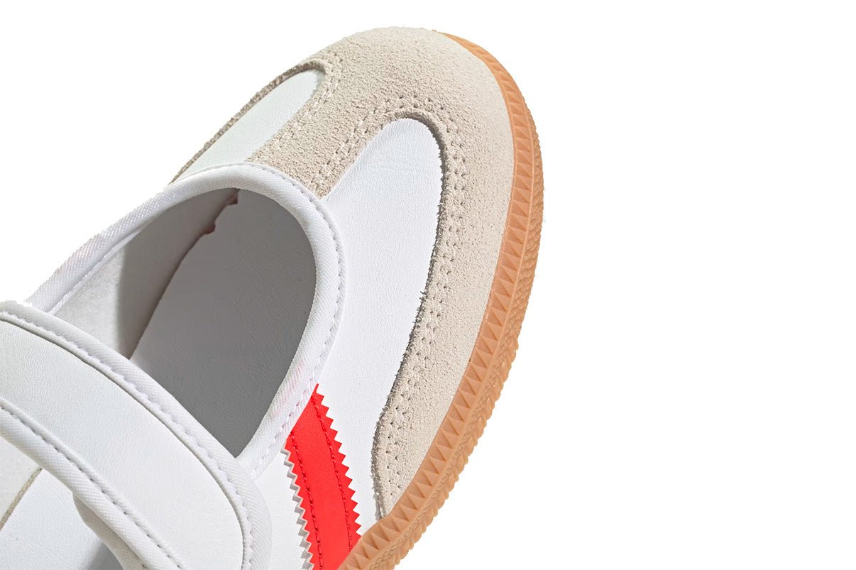 Adidas Samba Jane White Red Gum Branco