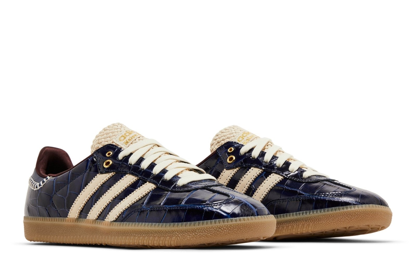 Tênis Adidas Samba x Wales Bonner Collegiate Navy Wonder White Azul Marinho