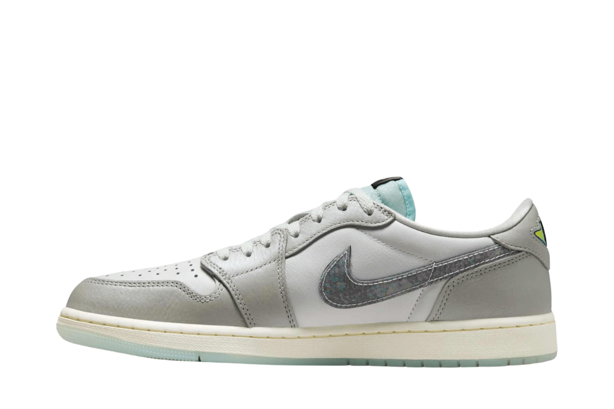 Tênis Air Jordan 1 Low "Lunar New Year" Photon Dust Cinza