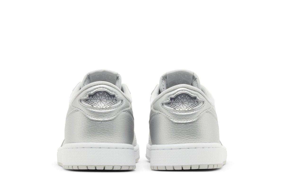 Tênis Air Jordan 1 Low Og Metallic Silver Cinza