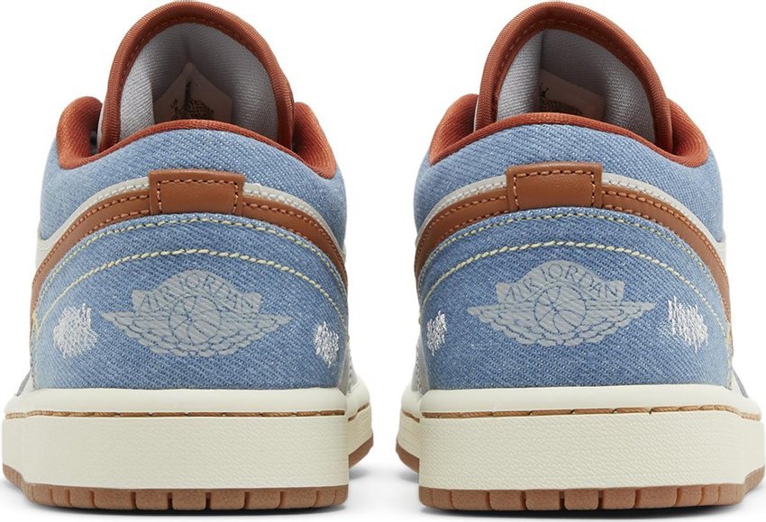 Tênis Air Jordan 1 Low Phantom Denim Cinza