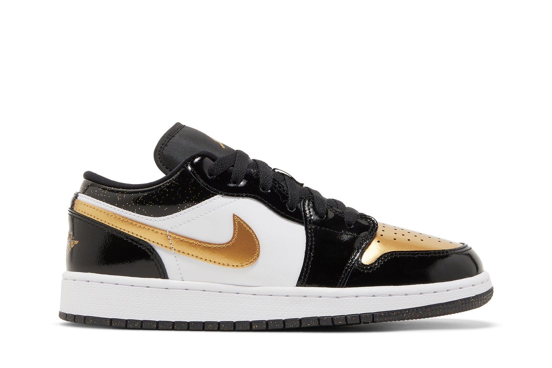 Tênis Air Jordan 1 Low SE Gs "Gold Toe" Preto
