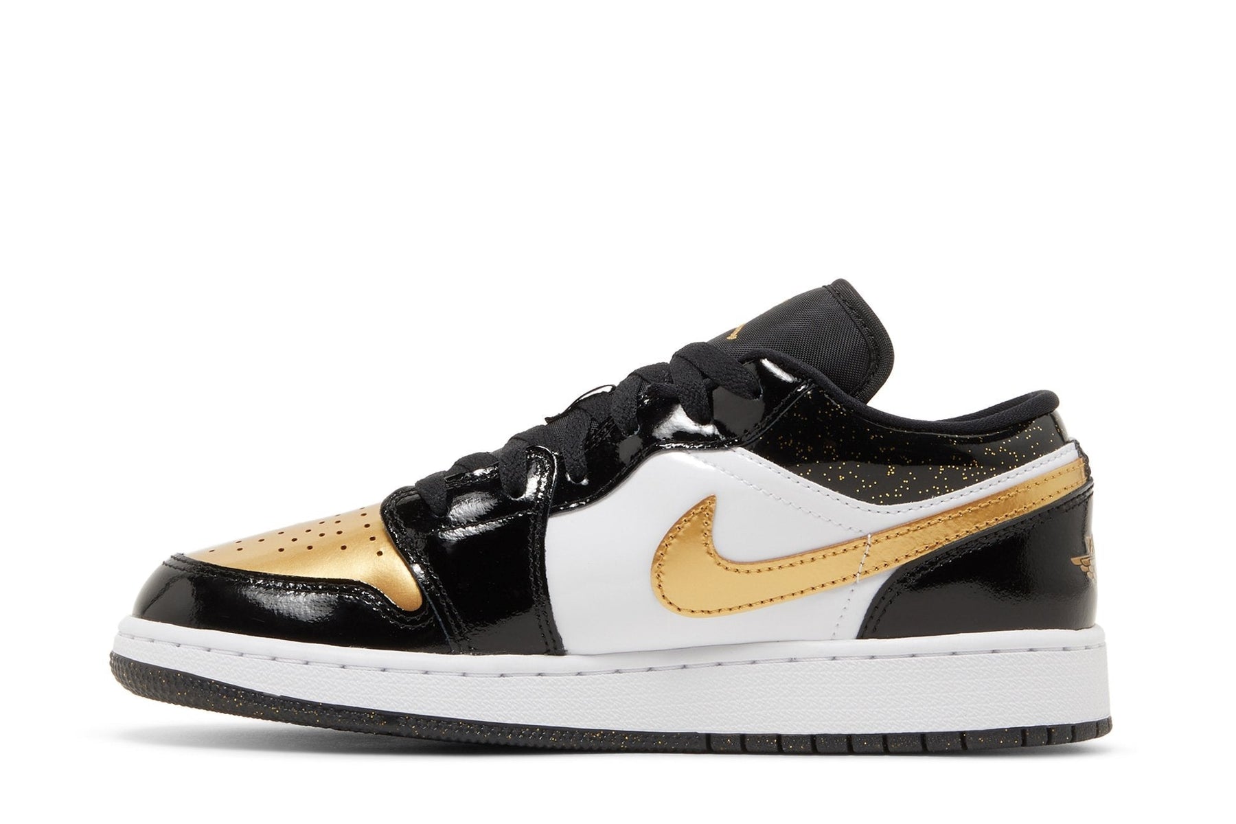 Tênis Air Jordan 1 Low SE Gs "Gold Toe" Preto
