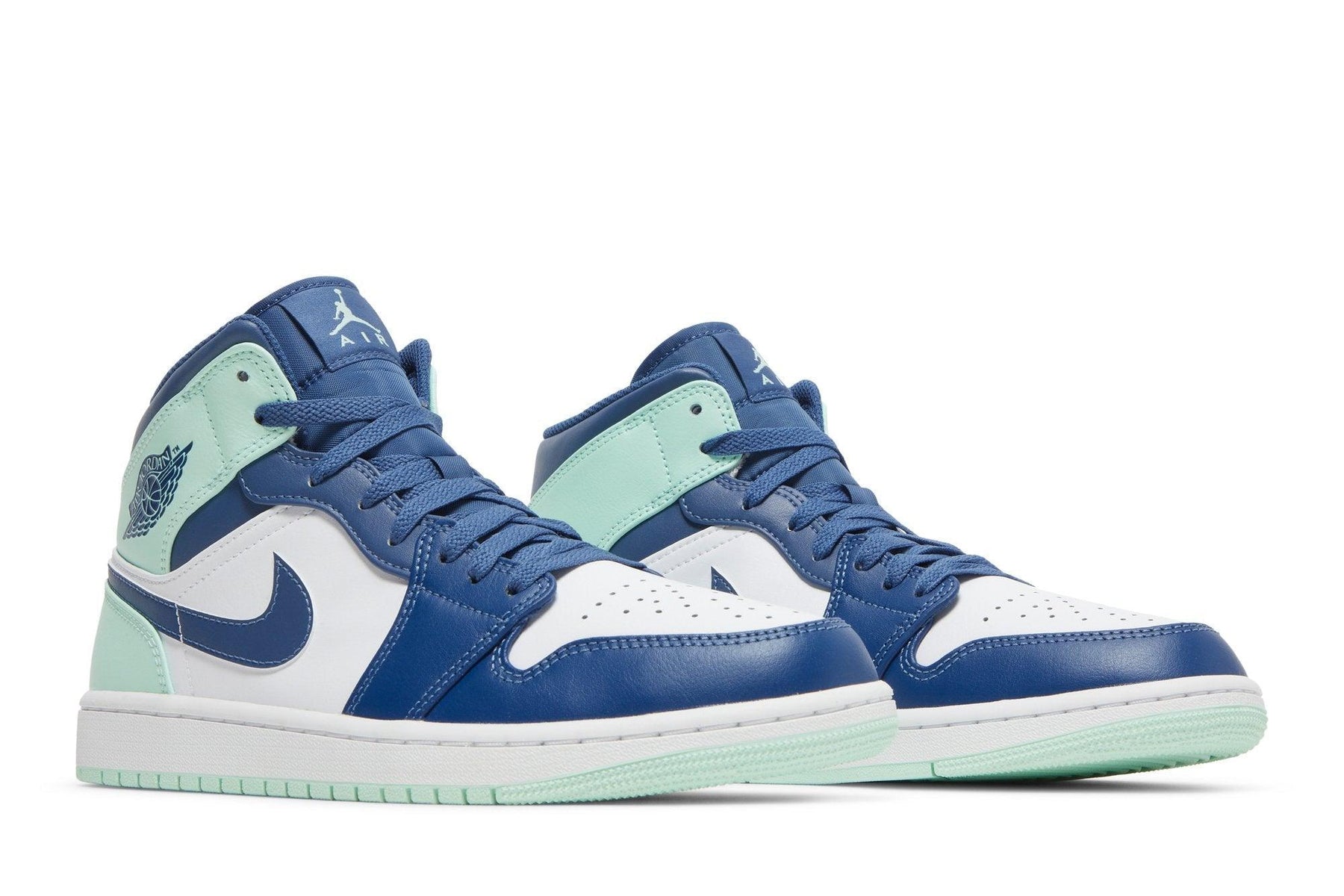 Tênis Air Jordan 1 Mid Aqua Blue Tint Verde