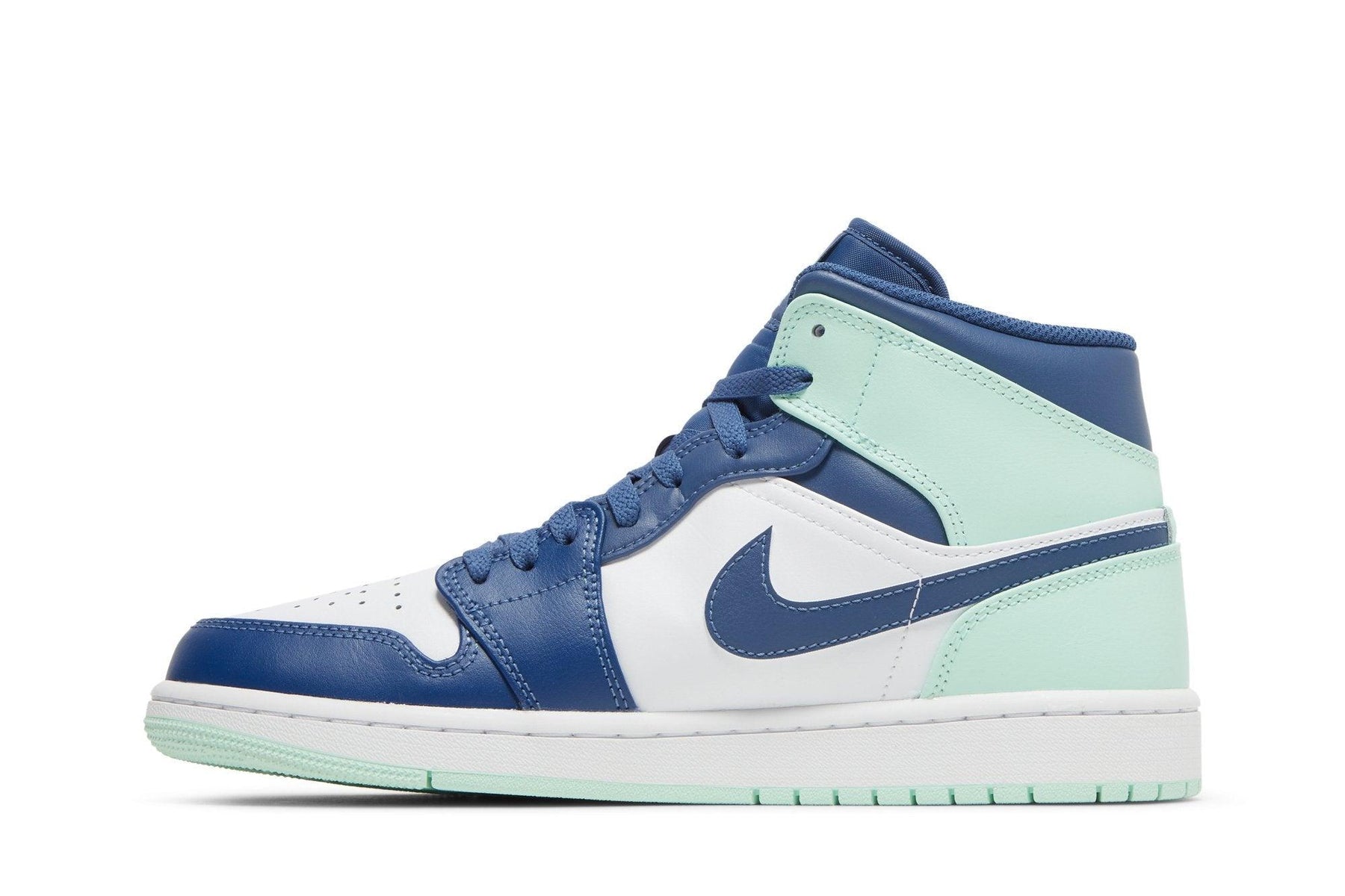Tênis Air Jordan 1 Mid Aqua Blue Tint Verde