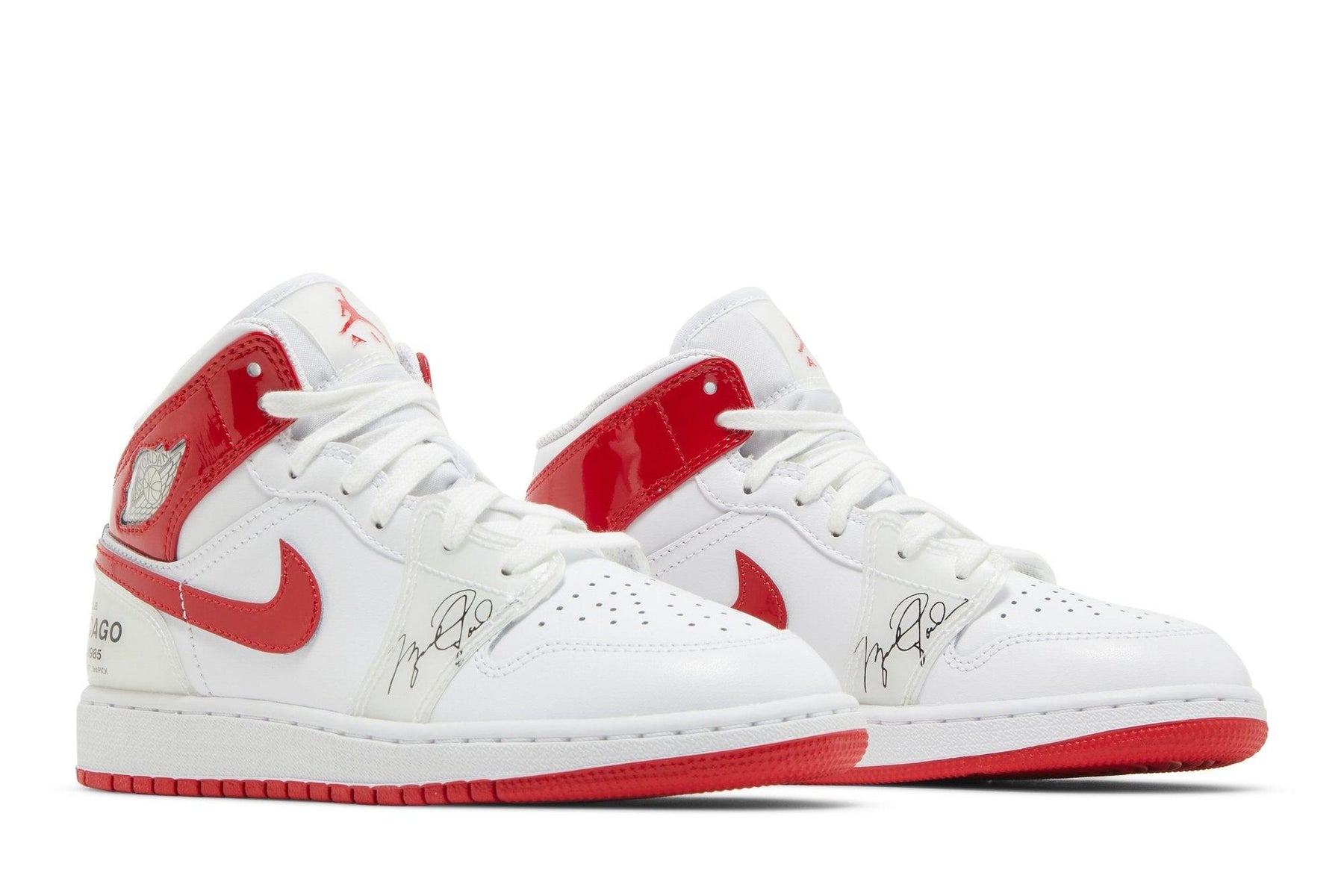 Tênis Air Jordan 1 Mid Rookie Season Branco/Vermelho