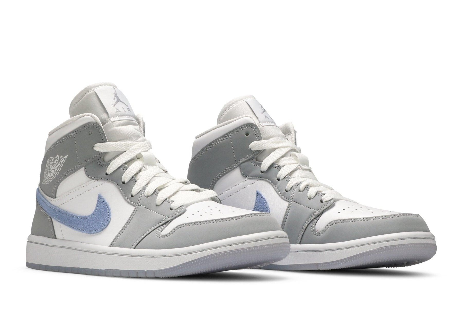 Tênis Air Jordan 1 Mid Wolf Grey Cinza