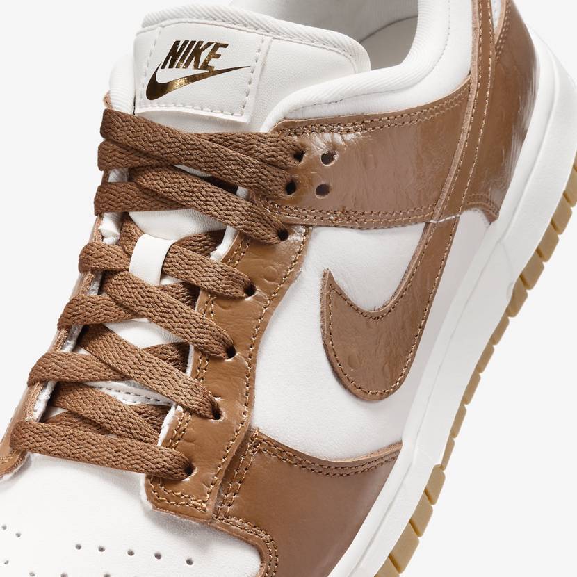 Tênis Nike Dunk Low Lx Brown Ostrich Marrom