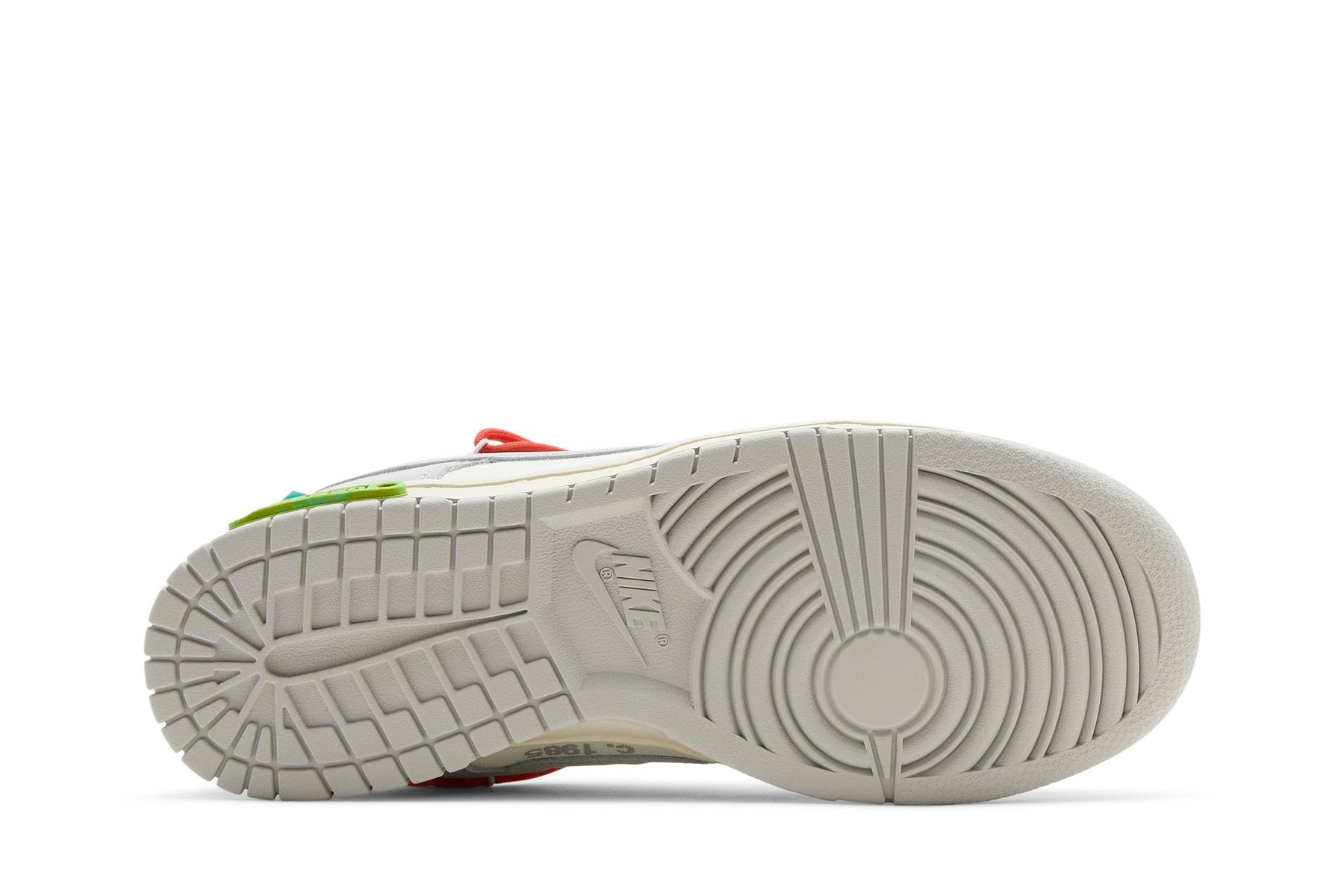Tênis Nike Dunk Low x Off White "Lot 23" Cinza