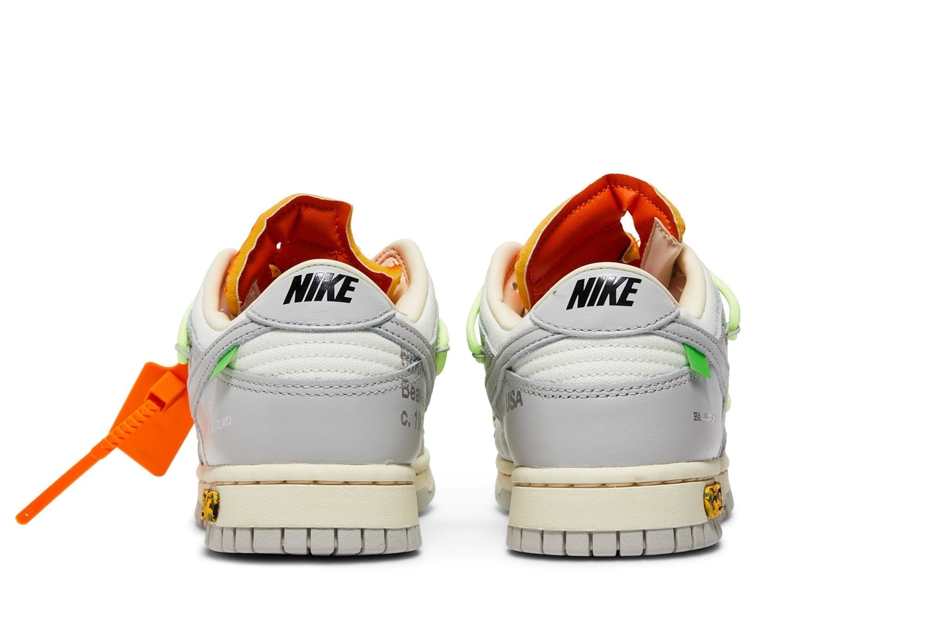 Tênis Nike Dunk Low x Off White "Lot 43" Cinza