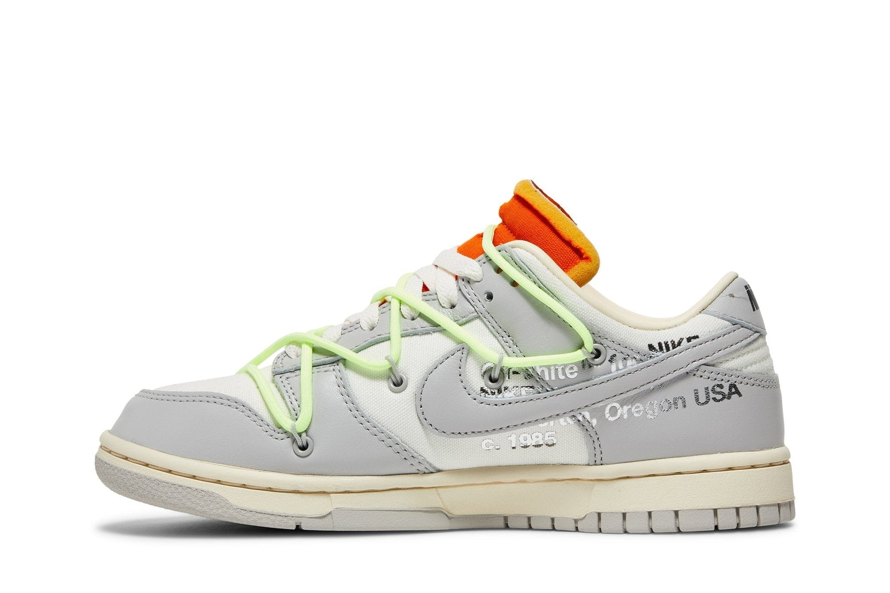 Tênis Nike Dunk Low x Off White "Lot 43" Cinza