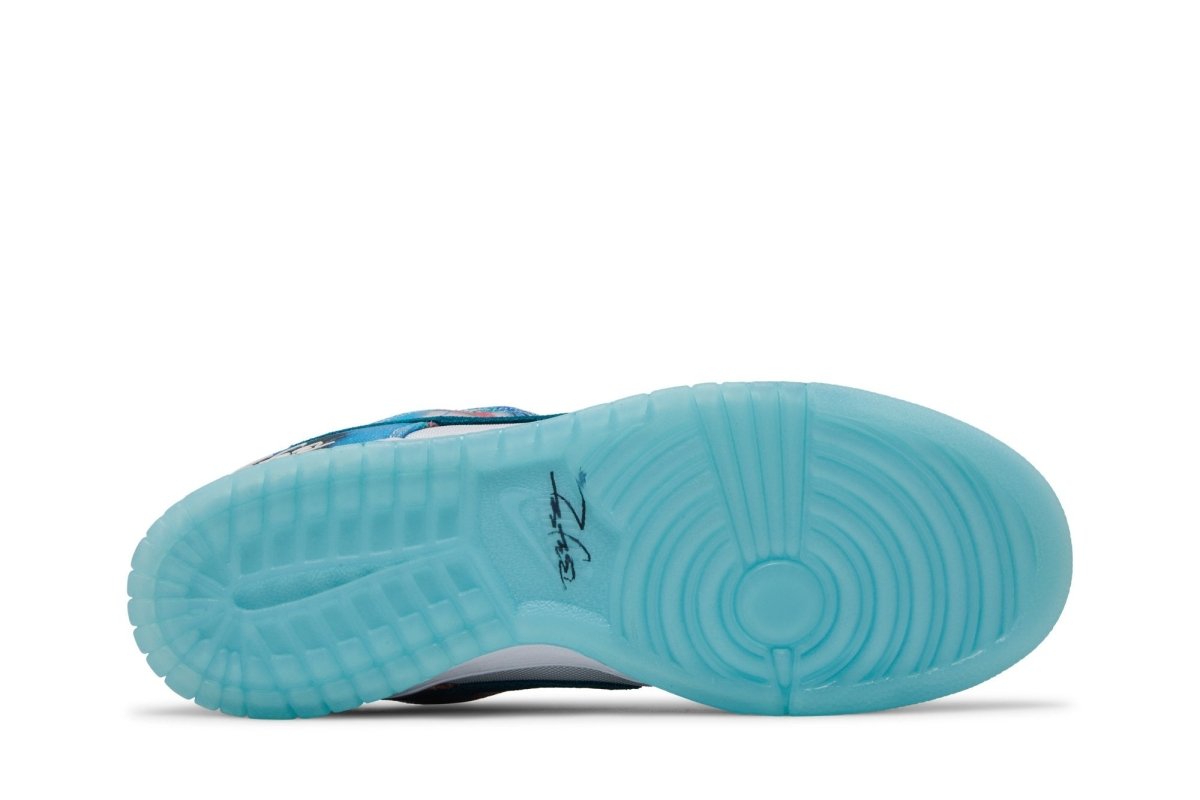 Tênis Nike SB Dunk Low x Futura Skateboard Bleached Aqua Azul