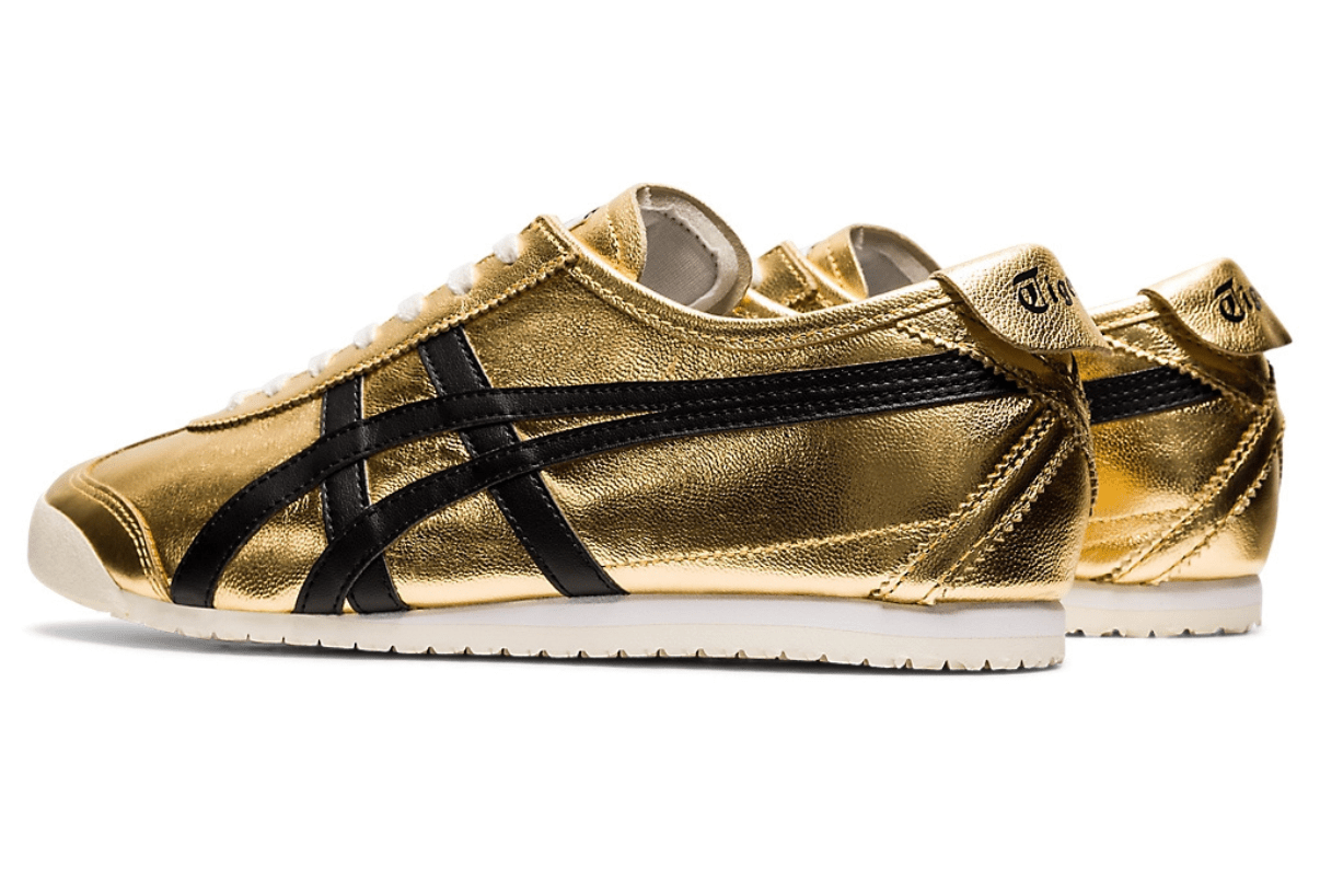Tênis Onitsuka Tiger Mexico 66 Pure Gold Black Dourado