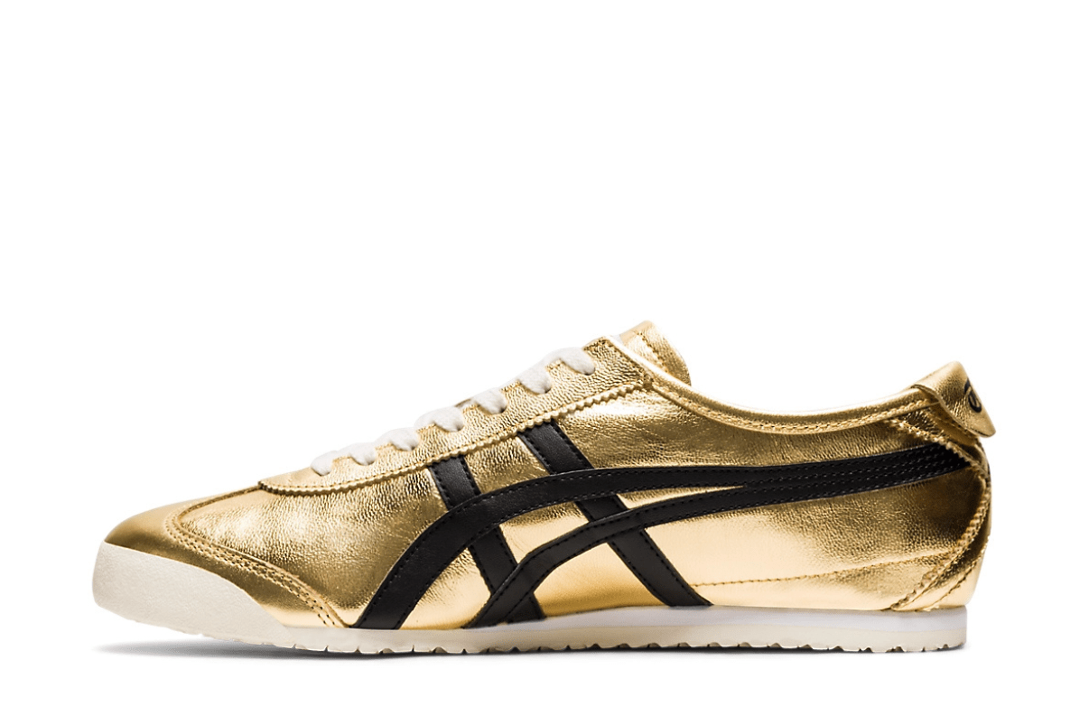 Tênis Onitsuka Tiger Mexico 66 Pure Gold Black Dourado
