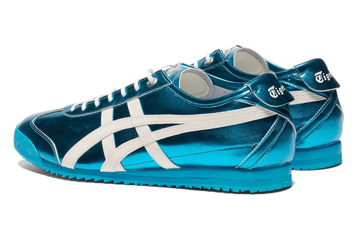 Tênis Onitsuka Tiger Mexico 66 SD Metallic Series Pale Mint Cream Azul