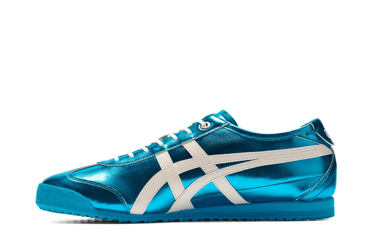 Tênis Onitsuka Tiger Mexico 66 SD Metallic Series Pale Mint Cream Azul