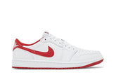 Tênis Jordan 1 Retro Low OG University Red Branco