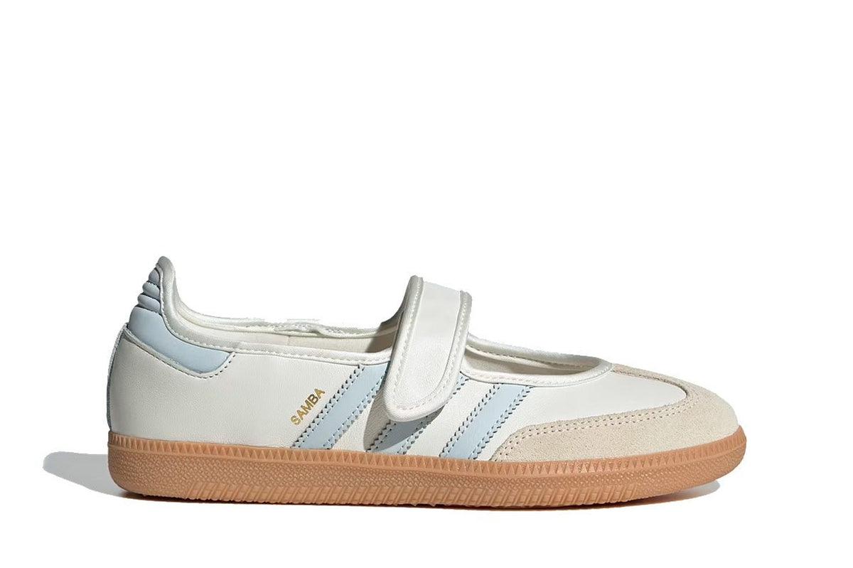 Adidas Samba Jane White Blue Gum Branco