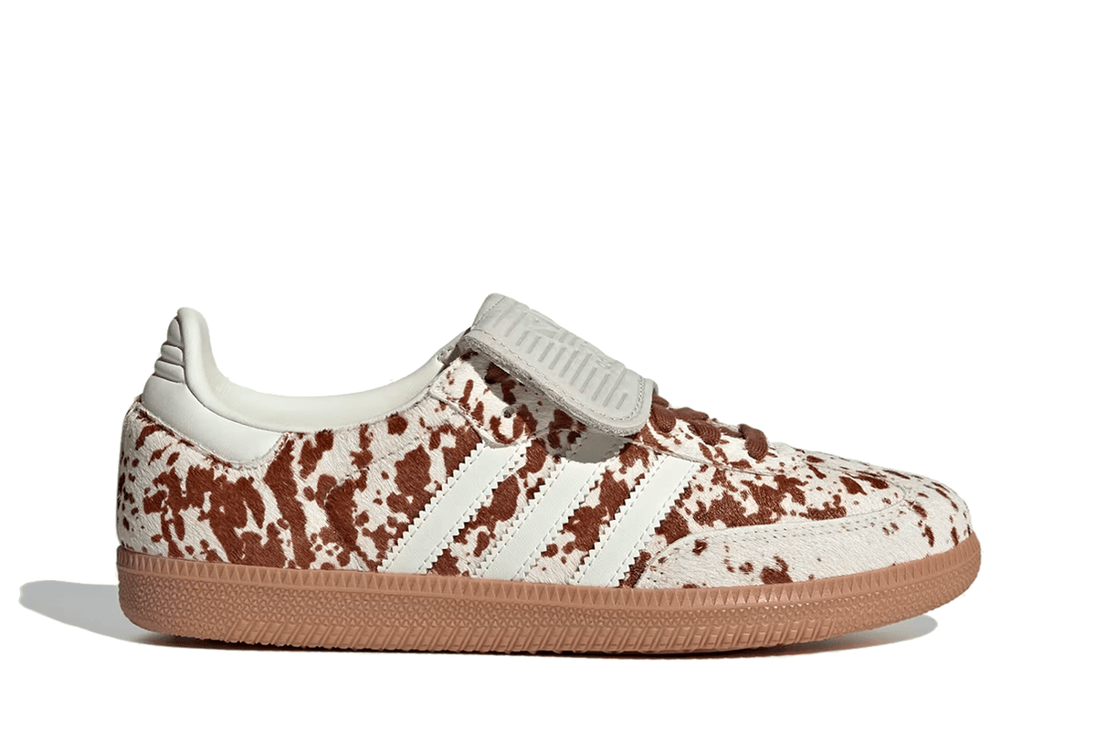 Tênis Adidas Samba LT Cow Print Brown White Marrom