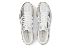 Adidas Samba OG Silver Metallic Cracked Leather Prateado