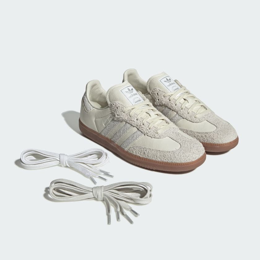 Adidas Samba Og  x Naked Consortium Off White Crystal White Branco