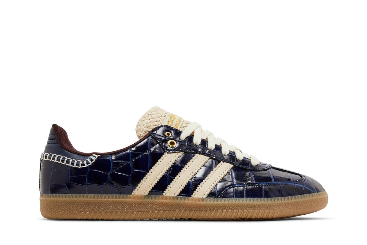 Tênis Adidas Samba x Wales Bonner Collegiate Navy Wonder White Azul Marinho