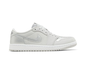 Tênis Air Jordan 1 Low Og Metallic Silver Cinza