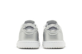 Tênis Air Jordan 1 Low Og Metallic Silver Cinza