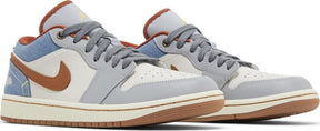 Tênis Air Jordan 1 Low Phantom Denim Cinza