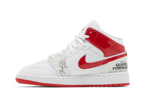 Tênis Air Jordan 1 Mid Rookie Season Branco/Vermelho
