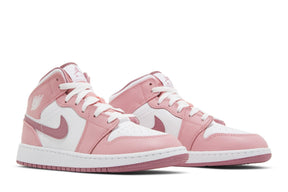Tênis Air Jordan 1 Mid GS Valentine's Day (2023) Rosa