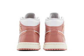 Tênis Air Jordan 1 Mid SE Red Stardust White Rosa