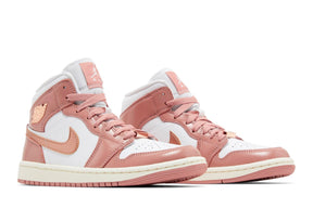 Tênis Air Jordan 1 Mid SE Red Stardust White Rosa