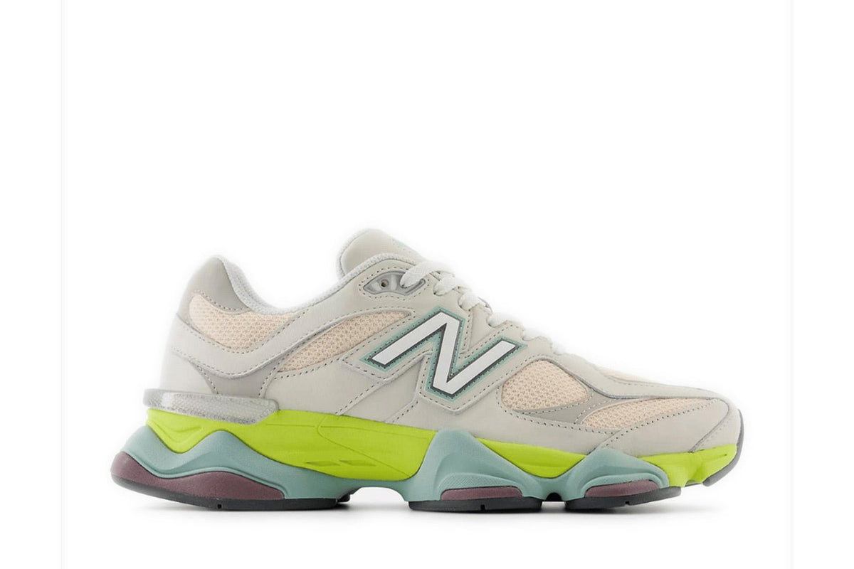 Tênis New Balance 9060 Moonbeam Vintage Rose Lime Colorido