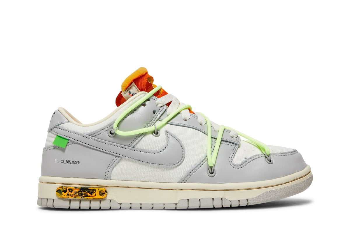 Tênis Nike Dunk Low x Off White "Lot 43" Cinza