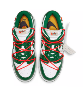 Tênis Nike Dunk Low x Off-White Pine Green Verde