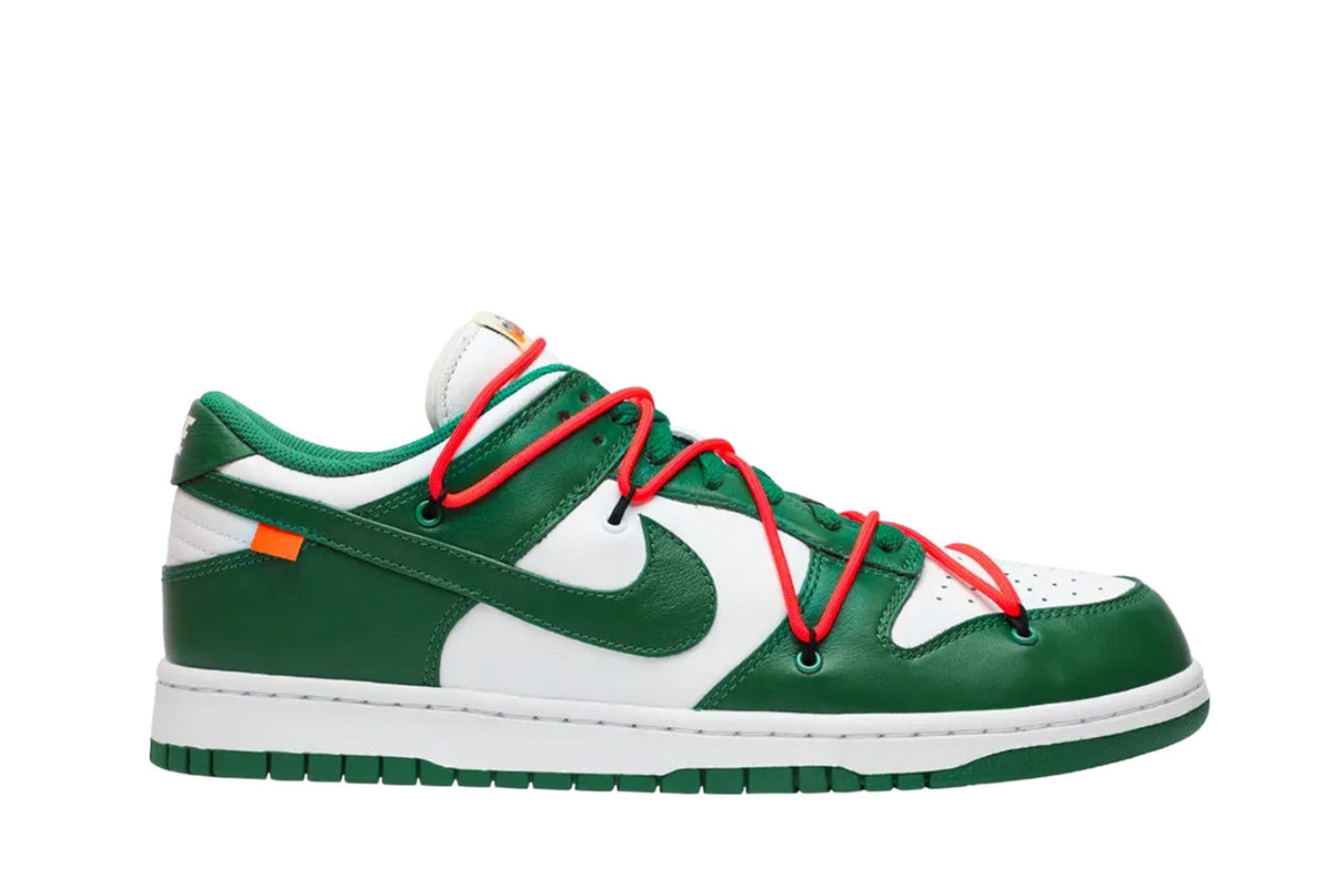 Tênis Nike Dunk Low x Off-White Pine Green Verde