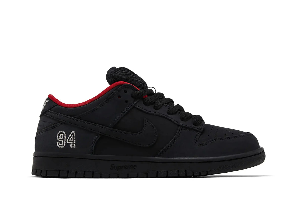 Tênis Nike SB Dunk Low Supreme 94 Black Preto