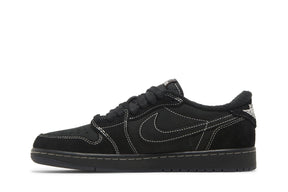 Tênis Nike Travis Scott x Air Jordan 1 Low Black Phantom